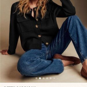 Sezane Black Betty top/Jacket